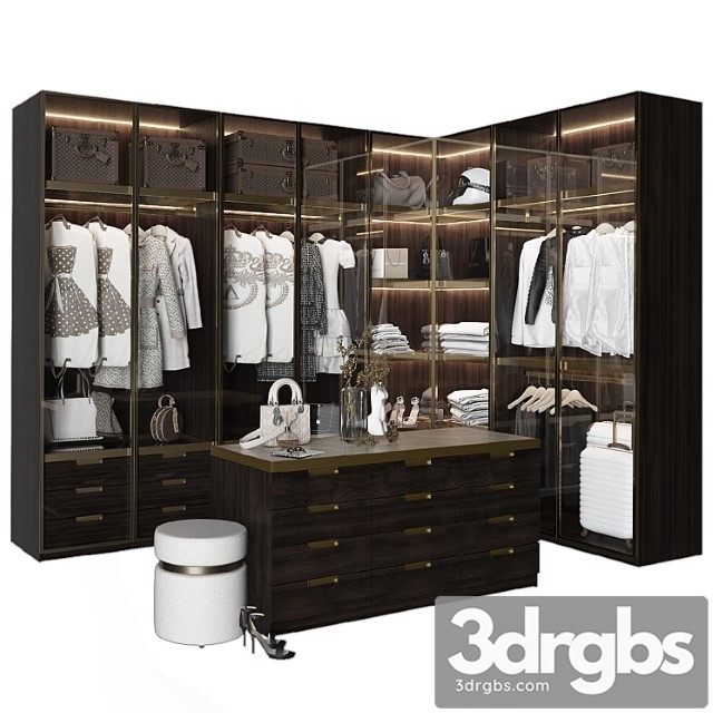 Luxury Wardrobe Part 2 3dsmax Download - thumbnail 1