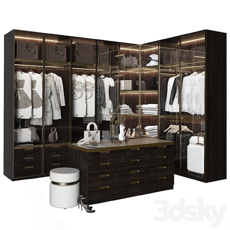 Luxury Wardrobe_part 2 3DS Max - thumbnail 1