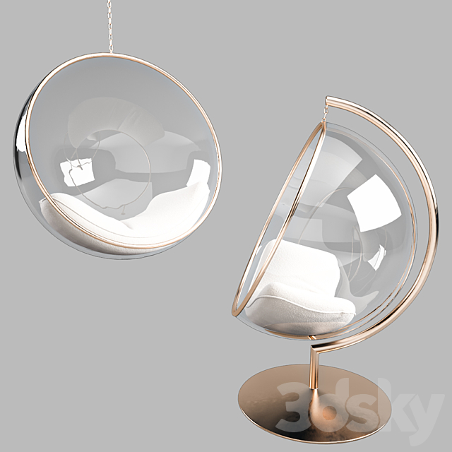 Luxury Wicker Hanging Chair by Island Gale 3DSMax File - thumbnail 2