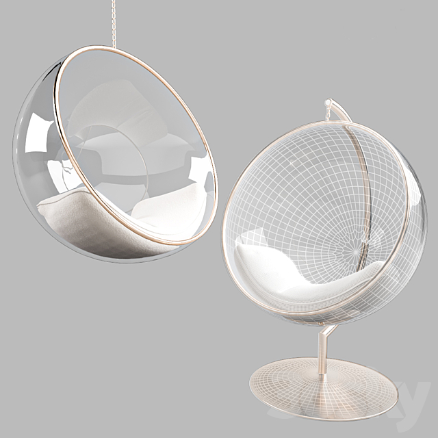 Luxury Wicker Hanging Chair by Island Gale 3DSMax File - thumbnail 3