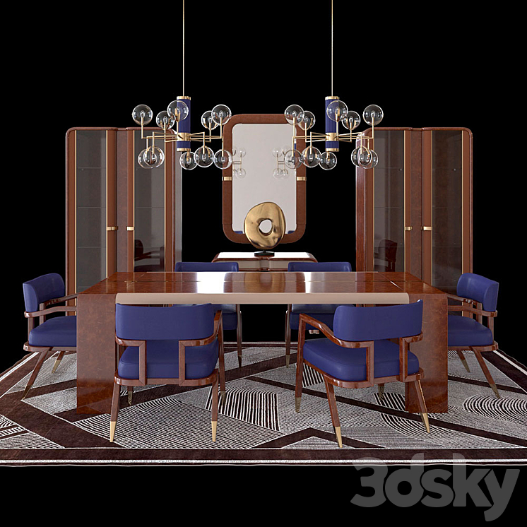 Madison collection of furniture from Turri 3DS Max - thumbnail 2