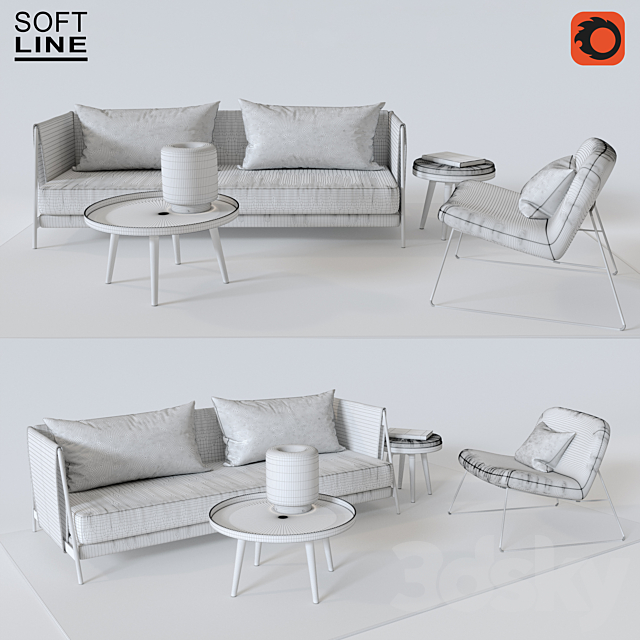 Madison Sofa 3DSMax File - thumbnail 2