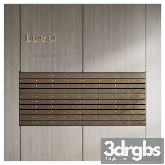 Mailboxes Modern 3dsmax Download - thumbnail 1