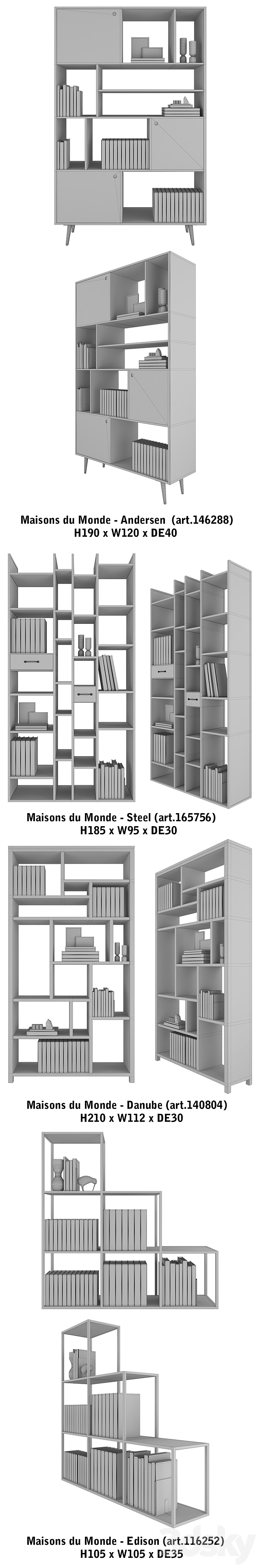 Maisons du Monde | set 13 3DSMax File - thumbnail 3