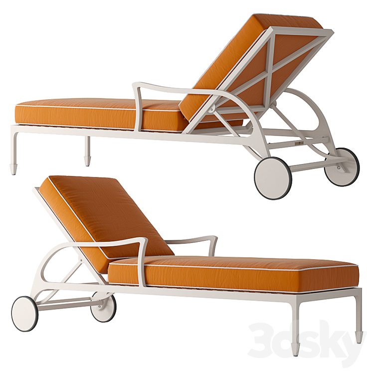 Mckinnonharris Beaufort Sun Chaise 3DS Max - thumbnail 1