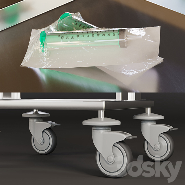 Medical table BT-STN-110 3DS Max Model - thumbnail 2