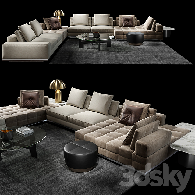 Minotti _ Lawrence Clan Set 3DSMax File - thumbnail 1