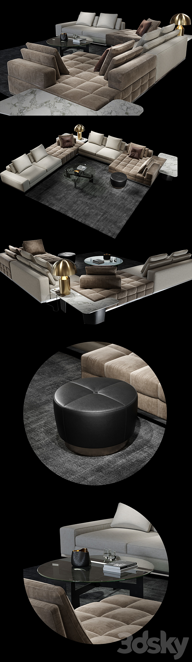 Minotti _ Lawrence Clan Set 3DSMax File - thumbnail 2