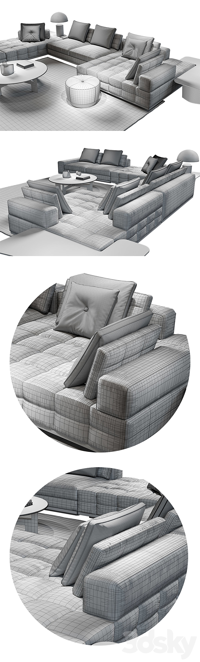 Minotti _ Lawrence Clan Set 3DSMax File - thumbnail 3