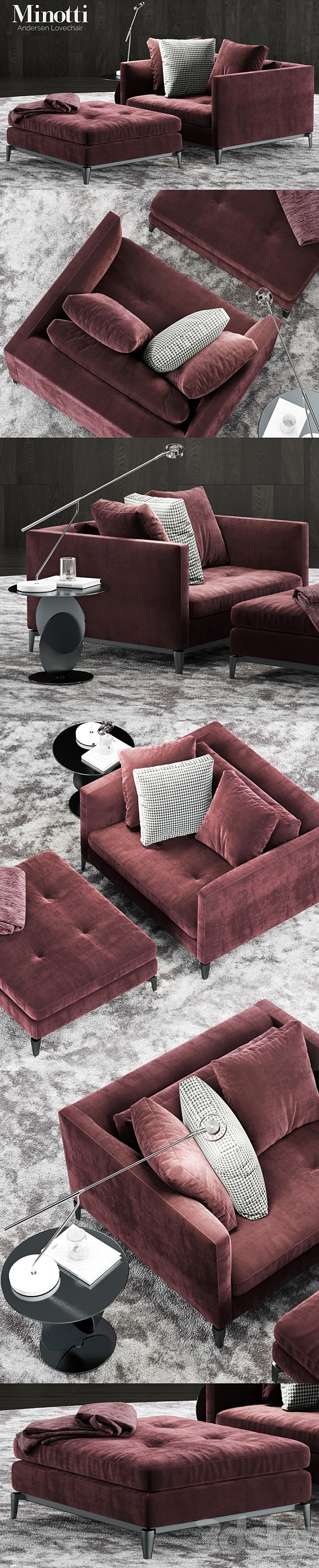 Minotti Andersen Lovechair 2 3DSMax File - thumbnail 2