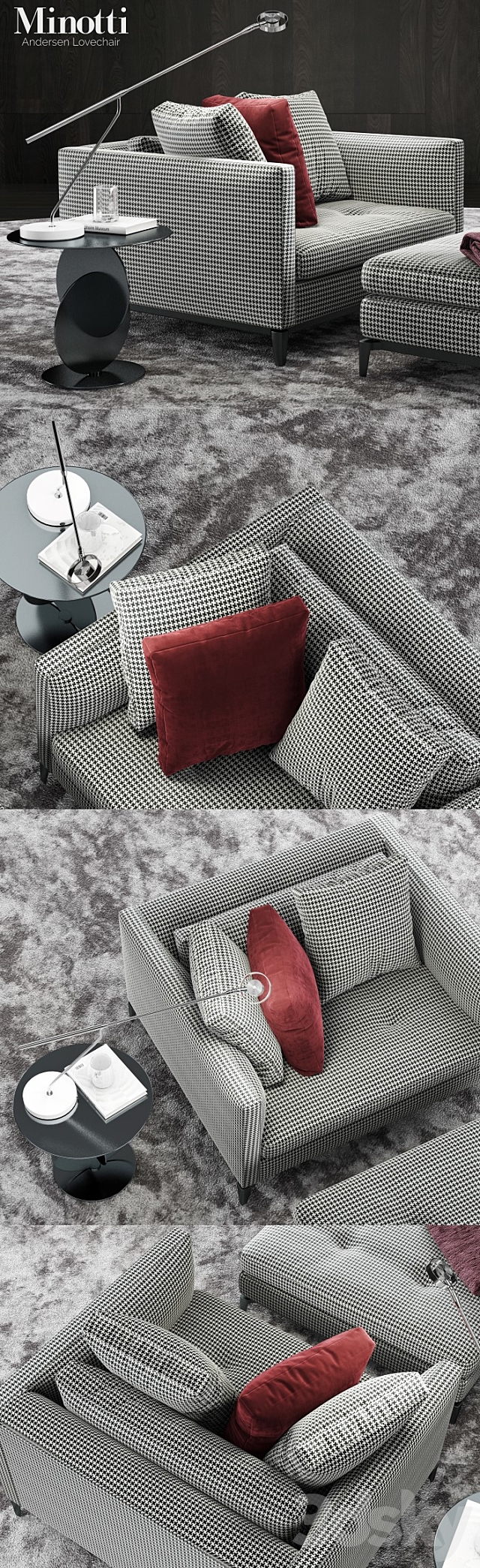 Minotti Andersen Lovechair 2 3DSMax File - thumbnail 3