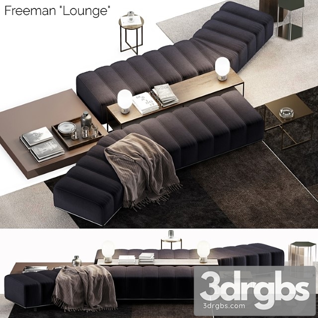 Minotti freeman lounge 2 3dsmax Download - thumbnail 1