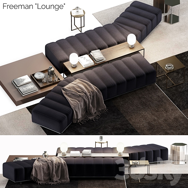 Minotti Freeman Lounge 3DSMax File - thumbnail 1