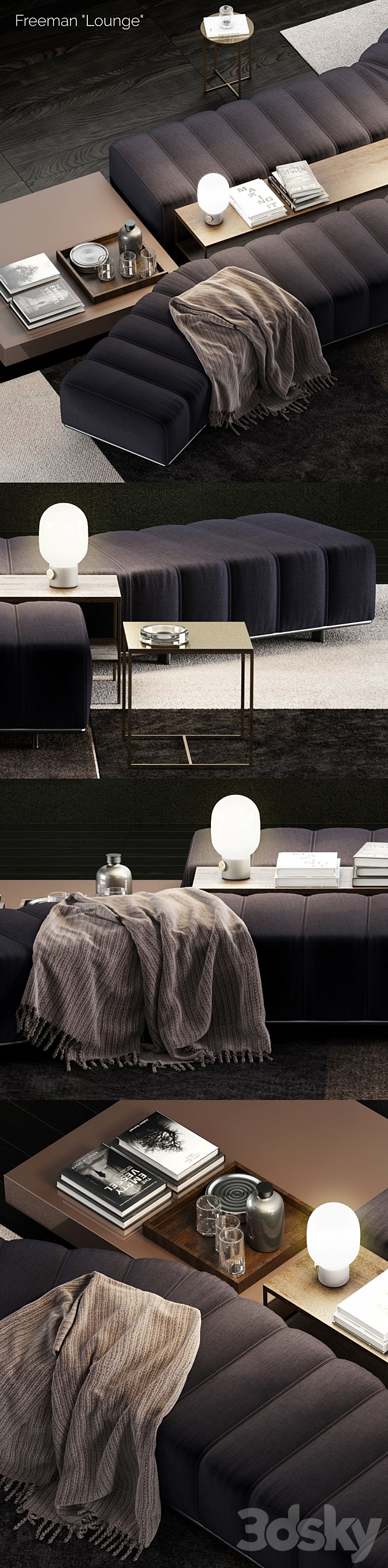 Minotti Freeman Lounge 3DSMax File - thumbnail 2