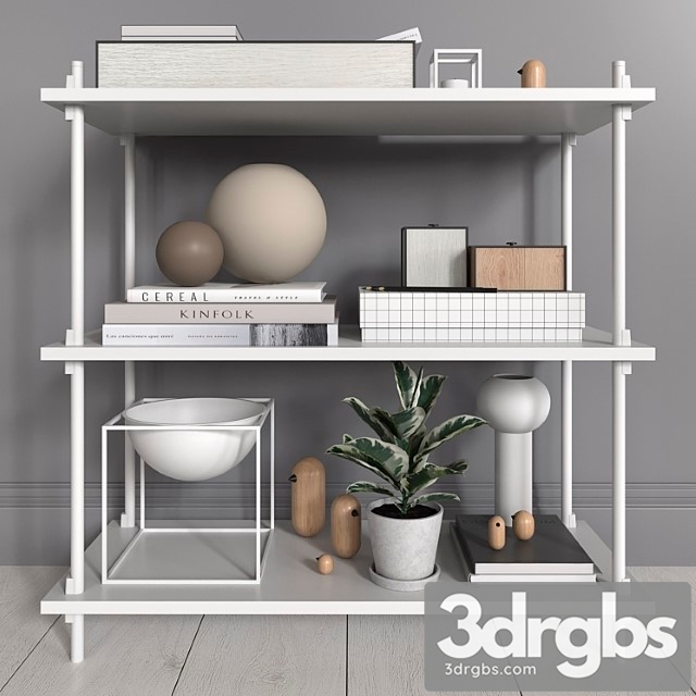 Moebe shelves with decorative filling 2 3dsmax Download - thumbnail 1