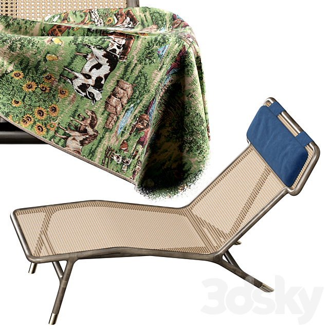 Morelato joyce chaise longue 3DSMax File - thumbnail 6