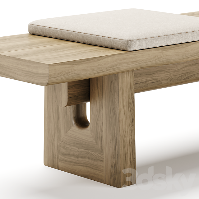 NARA bench – Poliform 3DSMax File - thumbnail 3