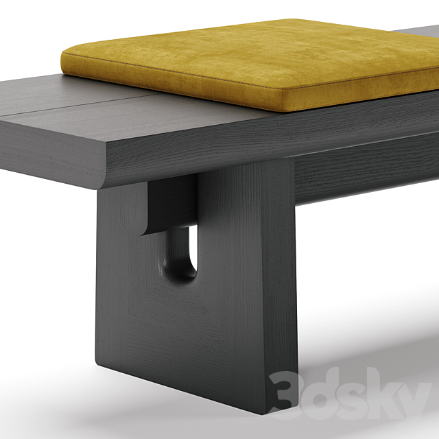 NARA bench – Poliform 3DSMax File - thumbnail 4