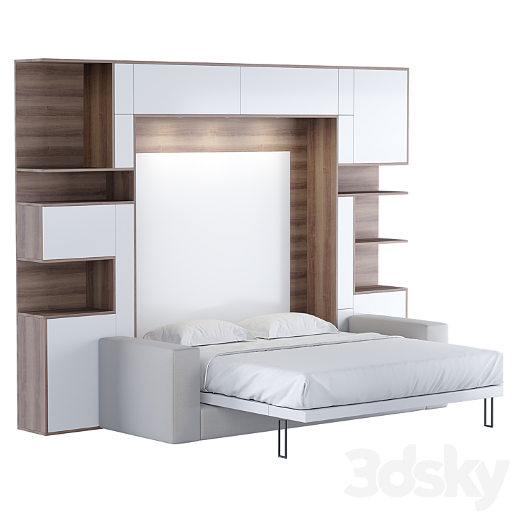 Olissys convertible wardrobe 3DS Max Model - thumbnail 1