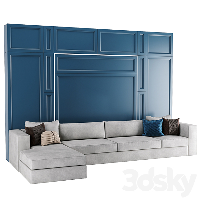 Olissys convertible wardrobe 3DS Max Model - thumbnail 4