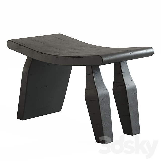 Oreus stool 3DS Max Model - thumbnail 2