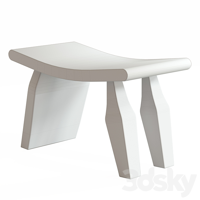 Oreus stool 3DS Max Model - thumbnail 3