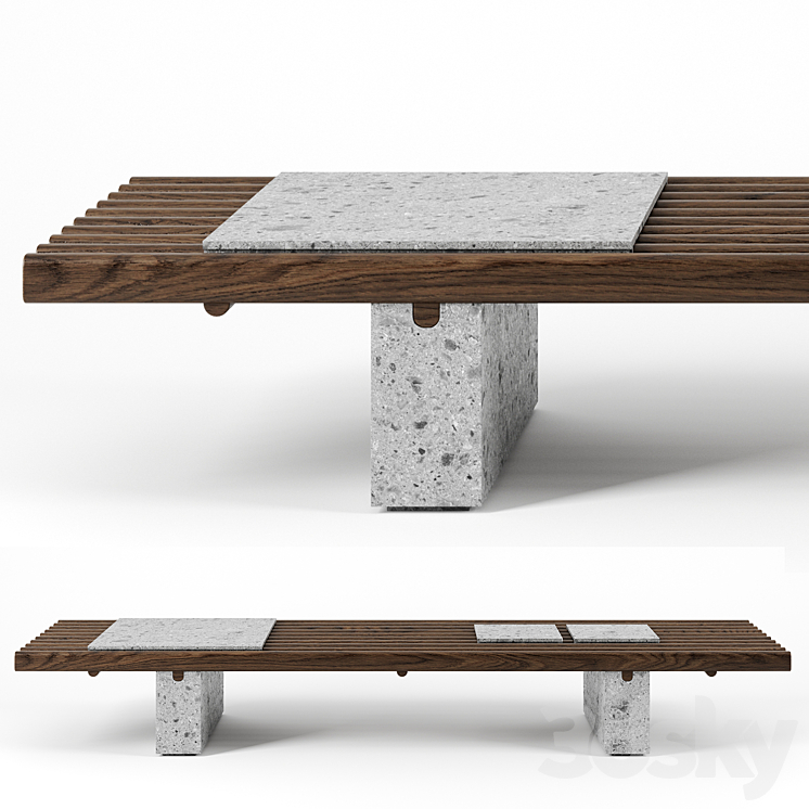 Panarea Coffee Table by Exteta 3DS Max - thumbnail 1