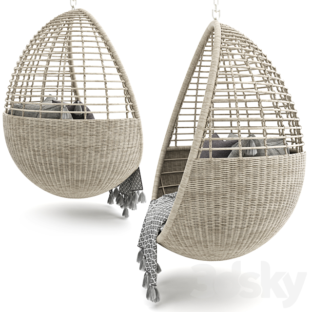 POD HANGING OUTDOO CHAIR 3DS Max Model - thumbnail 3