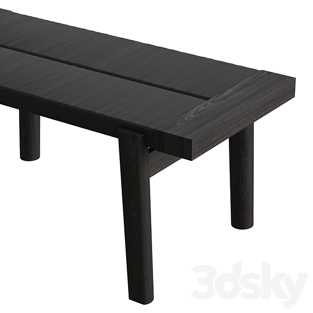 Poliform Home Hotel Bench 3DS Max Model - thumbnail 2