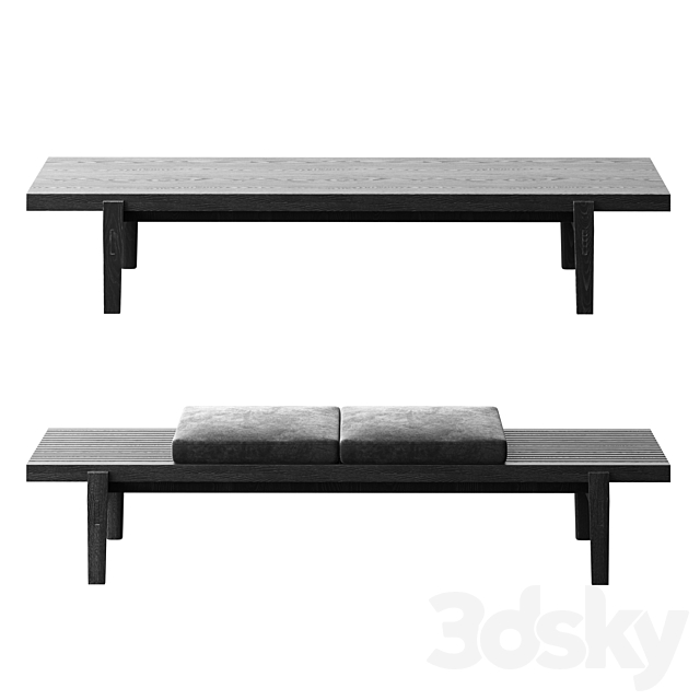 Poliform Home Hotel Bench 3DSMax File - thumbnail 1