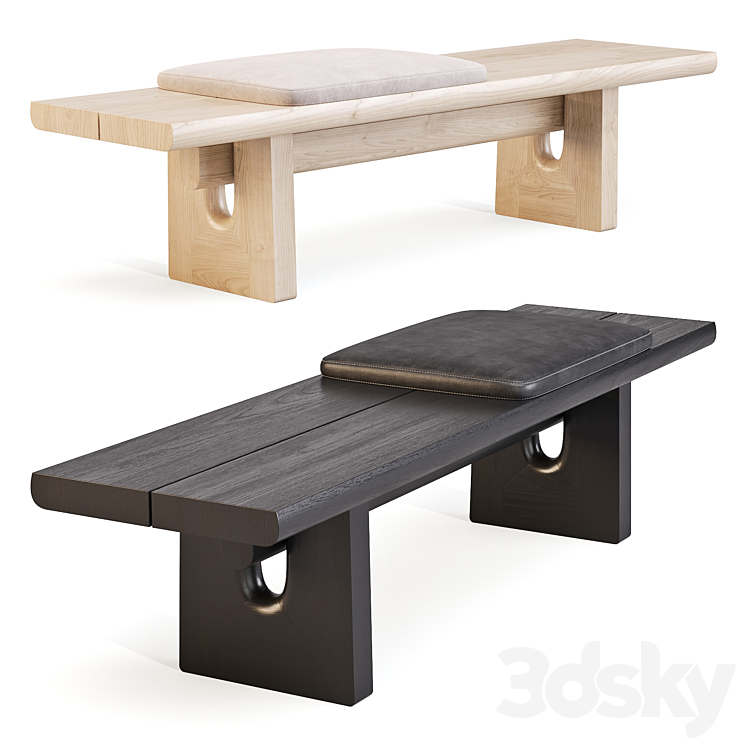 Poliform: Nara-Bench 3DS Max Model - thumbnail 3