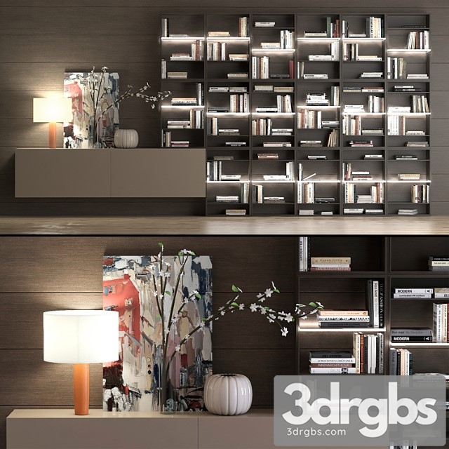 Poliform shelf 2 3dsmax Download - thumbnail 1