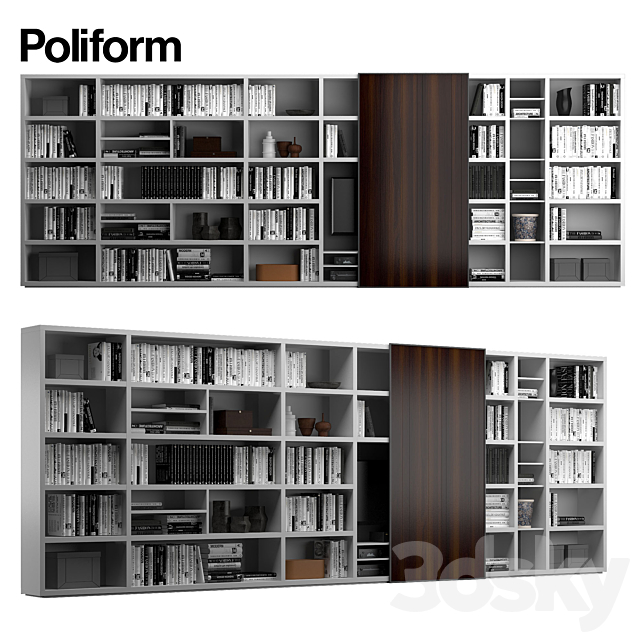 Poliform_WALL_SYSTEM_6 3DSMax File - thumbnail 1