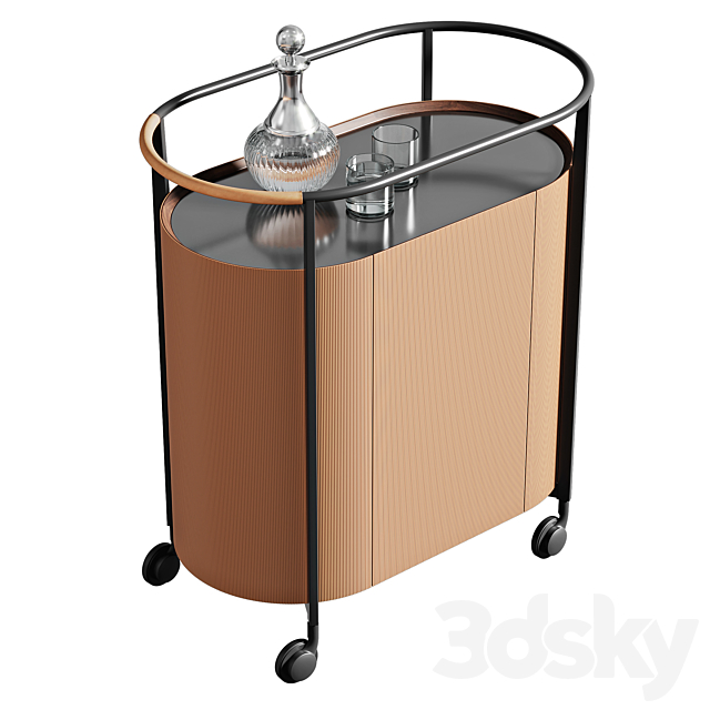 Poltrona Frau trolley. collection MI 3DSMax File - thumbnail 1