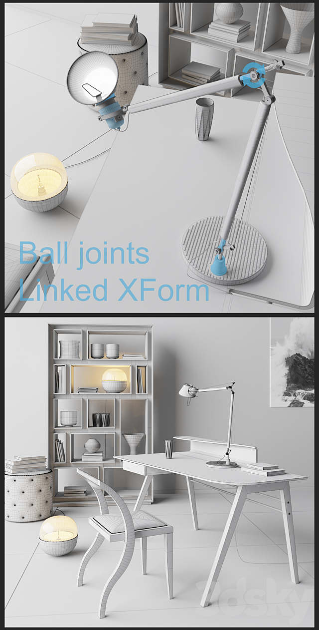 Porada Set Tolomeo 3DS Max Model - thumbnail 3