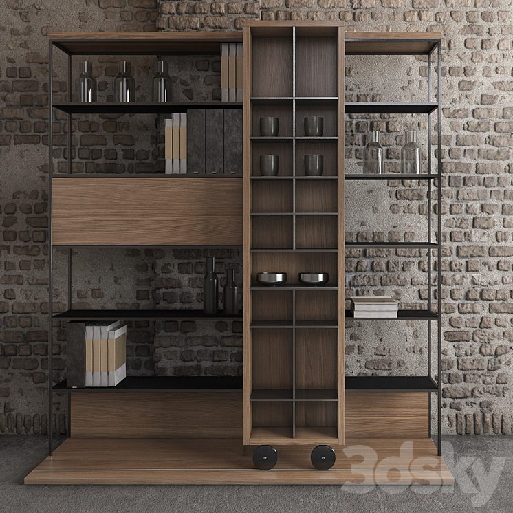 Punt literatura shelf 3DS Max - thumbnail 1