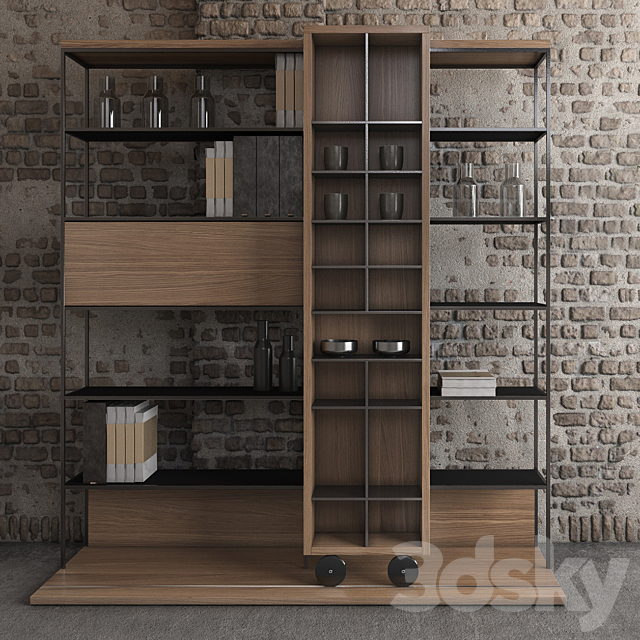 Punt literatura shelf 3DSMax File - thumbnail 1