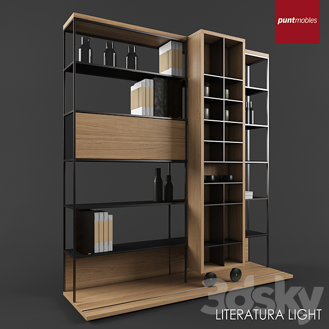 Punt literatura shelf 3DSMax File - thumbnail 2