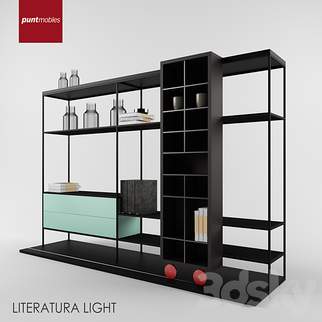 Punt literatura shelf 3DSMax File - thumbnail 3