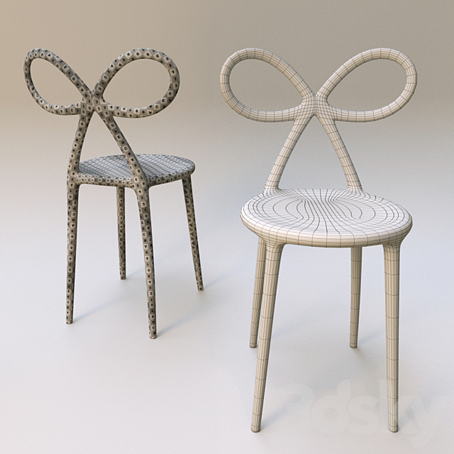 qeeboo RIBBON CHAIR moooi LOLITA LAMP 3DS Max Model - thumbnail 3