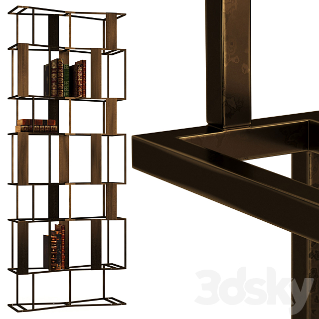 RafikI Bookcase 3DSMax File - thumbnail 1