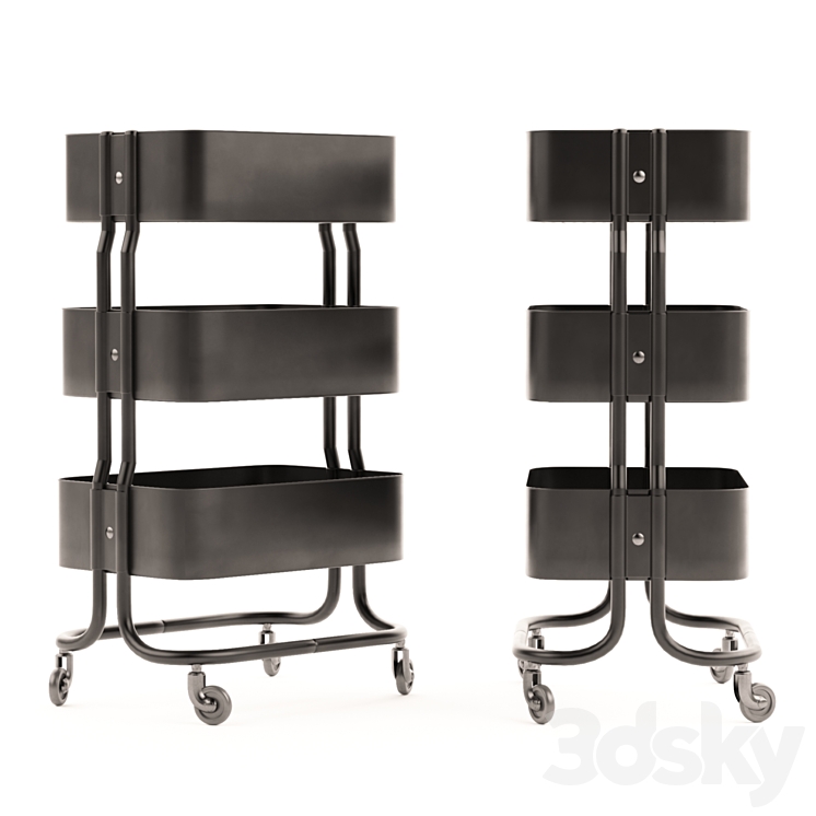 RASHULT IKEA TROLLEY 3DS Max - thumbnail 1