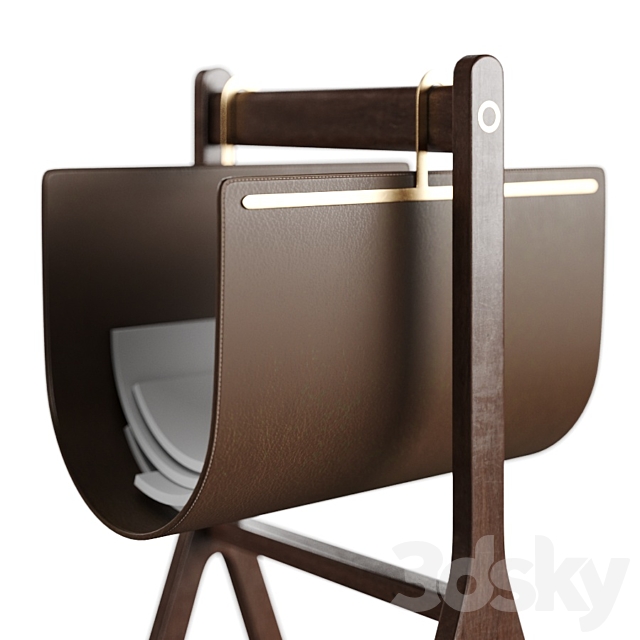 Ren Poltrona Frau Magazine rack 3DSMax File - thumbnail 3