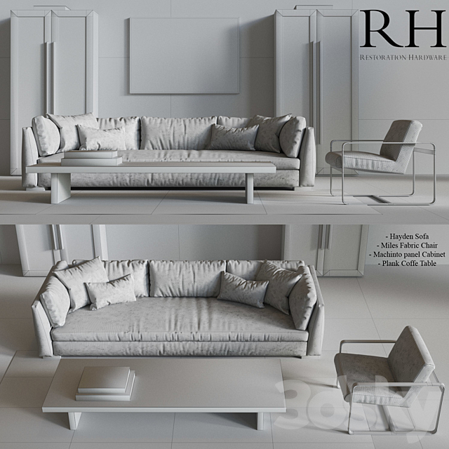 Restoration Hardware Modern 3DSMax File - thumbnail 3