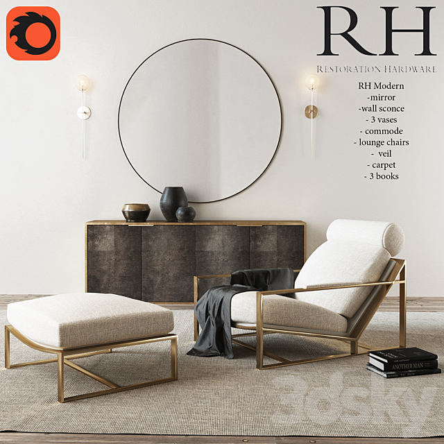 Restoration Hardware Modern 3DSMax File - thumbnail 1