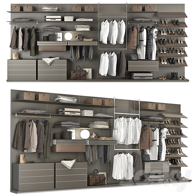 Rimadesio Abacus Walk-in Closet 1 3DSMax File - thumbnail 1