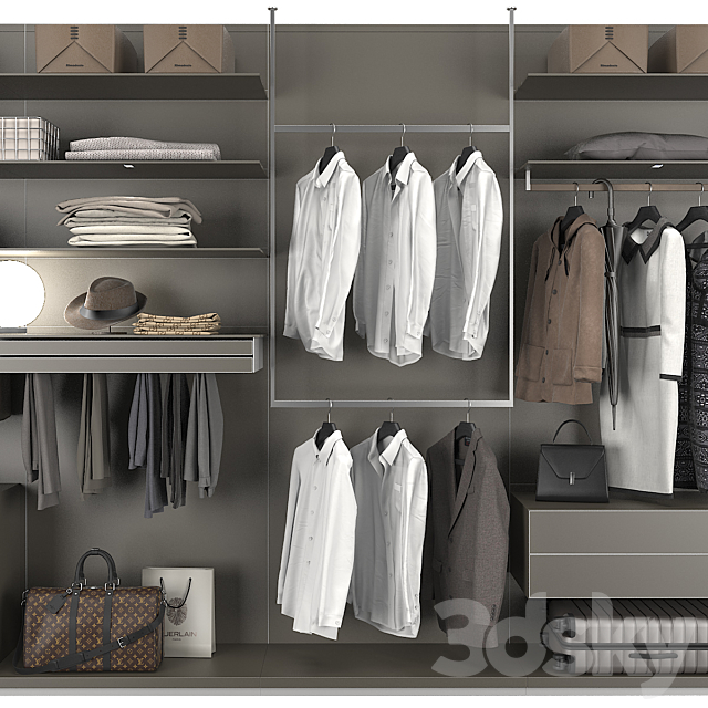 Rimadesio Abacus Walk-in Closet 1 3DSMax File - thumbnail 4