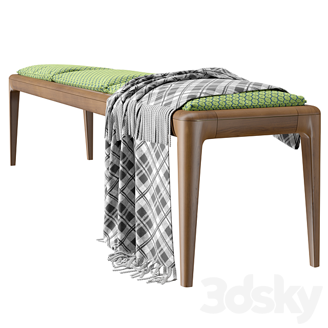 Roche Bobois Aurea bench 3DSMax File - thumbnail 2