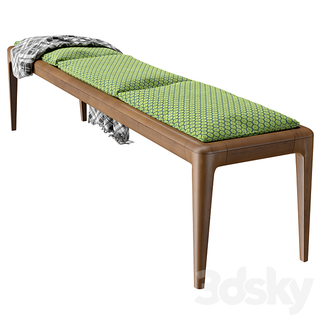 Roche Bobois Aurea bench 3DSMax File - thumbnail 3