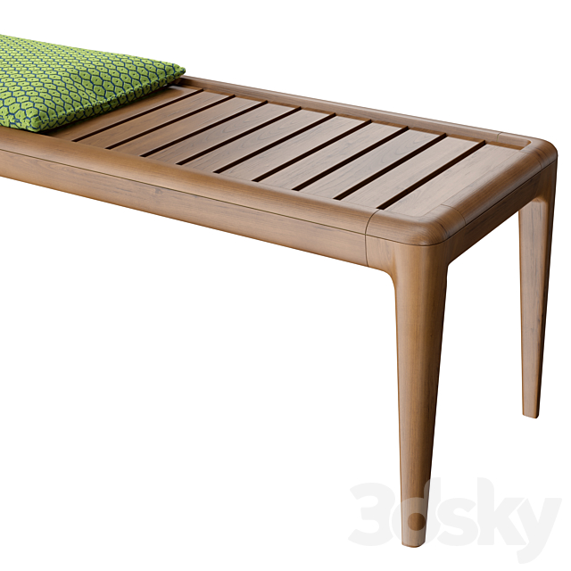 Roche Bobois Aurea bench 3DSMax File - thumbnail 4